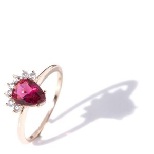 Gemandi Rose Gold Cranberry Ring